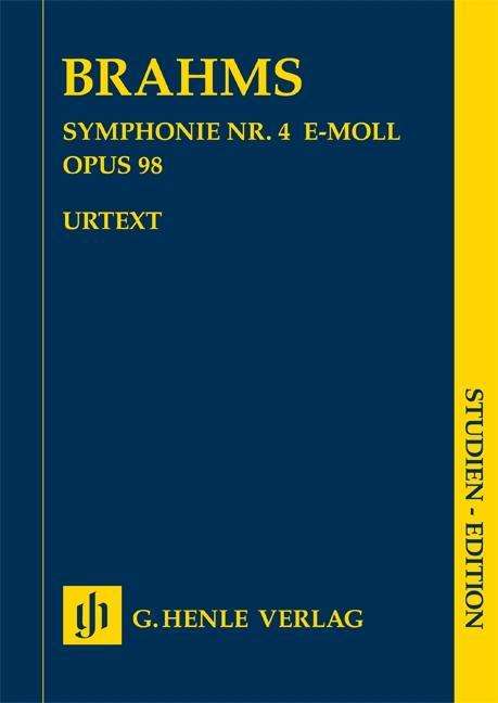 Cover for Brahms · Sinf.4 e-Moll op.98,Pt.HN9856 (Book)