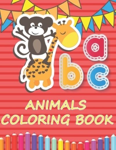 Cover for Barkoun Press · ABC Animals Coloring Books for Kids 2-5 (Paperback Book) (2020)