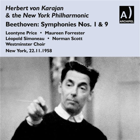 Cover for Beethoven / New York Philharmonic / Karajan · Symphonies 9 1 &amp; 5 (CD) (2014)