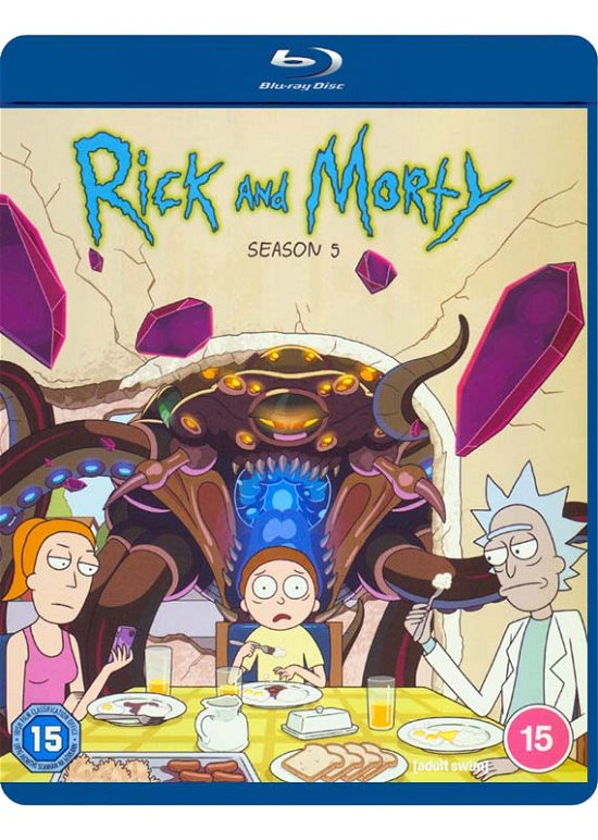 Cover for Rick and Morty S5 BD (Blu-ray) (2022)
