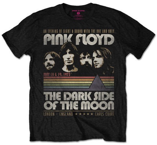 Cover for Pink Floyd · Pink Floyd Unisex T-Shirt: Vintage Stripes (T-shirt) [size S] [Black - Unisex edition]
