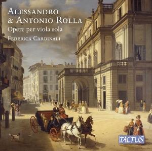 Cover for Federica Cardinali · Alessandro &amp; Antonio Rolla: Opere Per Viola Sola (CD) (2025)
