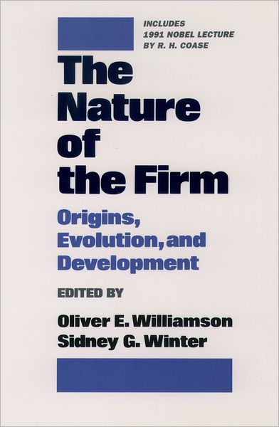 The Nature of the Firm: Origins, Evolution, and Development - Williamson - Books - Oxford University Press Inc - 9780195083569 - July 8, 1993