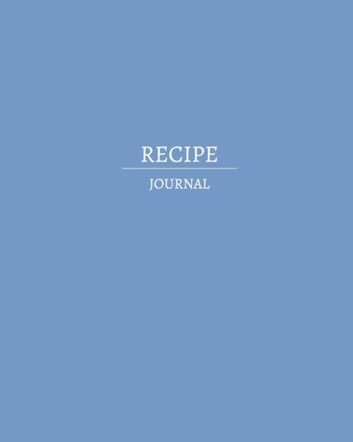 Cover for Bchc · Recipe Journal (Paperback Book) (2021)