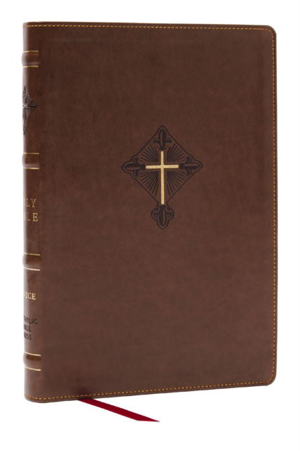 Cover for Catholic Bible Press · RSV2CE, Thinline Large Print Catholic Bible, Brown Leathersoft, Comfort Print (Leather Book) (2025)