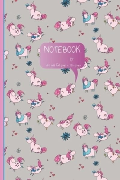Cover for 6090 Publishing · Unicorn Dot Grid With Margins Notebook (Pocketbok) (2019)