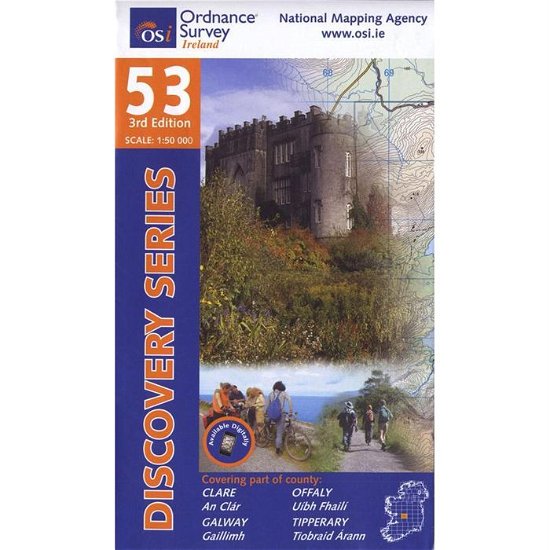 Cover for Ordnance Survey Ireland · Clare, Galway, Offaly, Tipperary - Irish Discovery Series (Kort) [3 Revised edition] (2011)