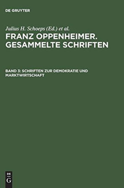 Cover for Oppenheimer · Gesammelte Schriften III (Hardcover Book) (1998)