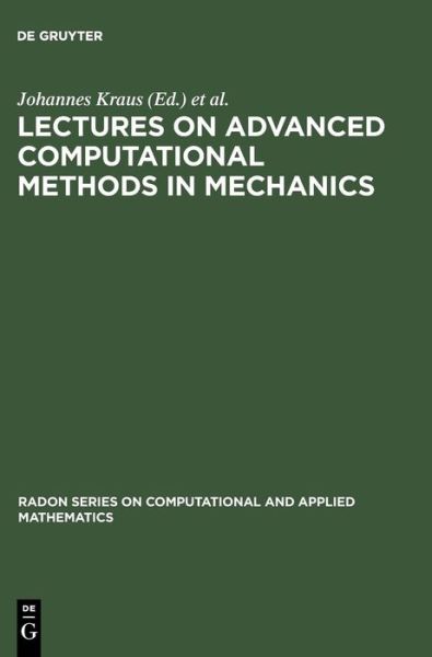 Cover for Ulrich · Lect.Adv.Computat.Methods in Mechanics (Book) (2007)