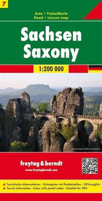 Cover for Freytag-Berndt · Saxonysheet 7 Road Map 1:200 000 (Kort) (2015)