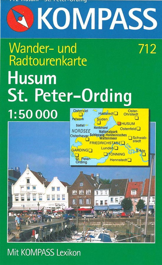 Husum-St-Peter-Ording, Kompass Wanderkarte 712 1:50 000 - Mair-Dumont / Kompass - Books - Kompass - 9783854912569 - May 31, 2014