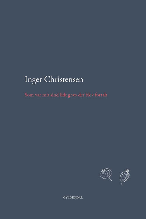 Cover for Inger Christensen · Som var mit sind lidt græs der blev fortalt (Heftet bok) [1. utgave] (2017)