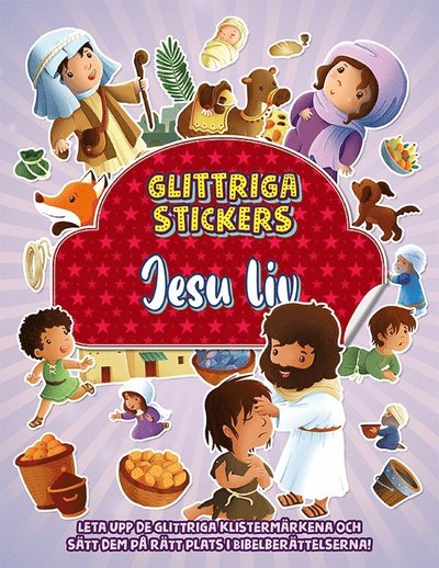 Cover for Glittriga stickers - Jesu liv (Book) (2024)