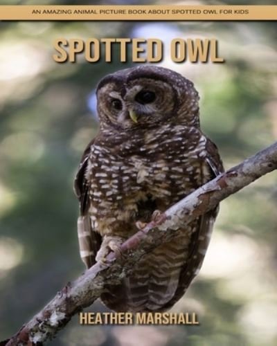 Cover for Heather Marshall · Spotted Owl: An Amazing Animal Picture Book about Spotted Owl for Kids (Paperback Book) (2021)