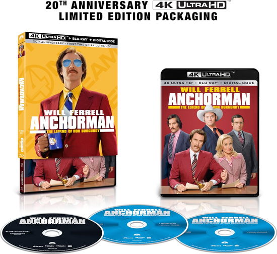 Cover for Anchorman: the Legend of Ron Burgundy (4K UHD Blu-ray) (2024)