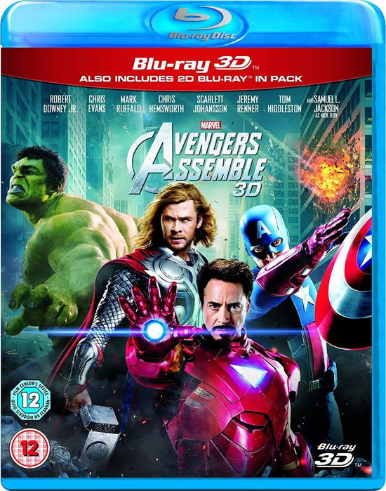 Cover for Marvel Avengers Assemble (Blu- · Avengers Assemble 3D+2D (Blu-ray) (2012)