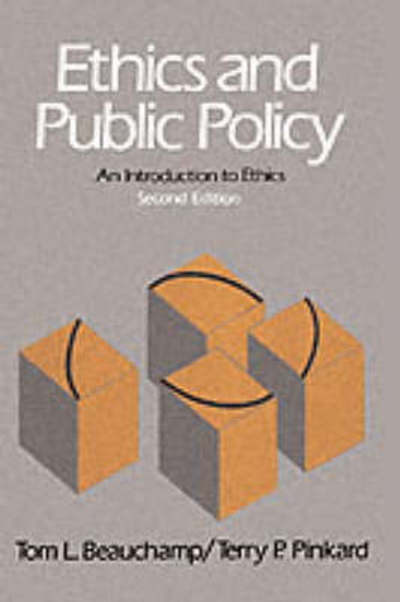 Cover for Beauchamp · Ethics and Public Policy (Book) (1982)