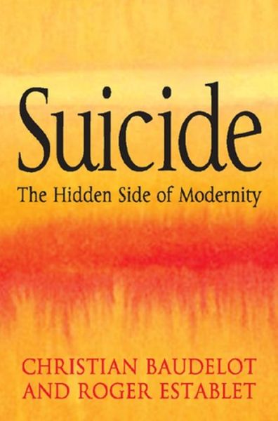 Cover for Christian Baudelot · Suicide: The Hidden Side of Modernity (Paperback Book) (2008)