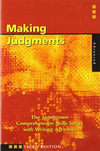 Cover for Glencoe/ Mcgraw-hill - Jamestown Education · Comprehension Skills: Making Judgements (Advanced) (Paperback Book) [3rd edition] (2000)