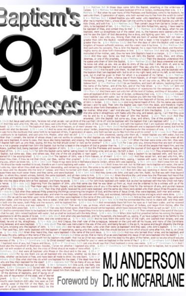 Cover for Mj Anderson · Baptism's 91 Witnesses (Bog) (2007)