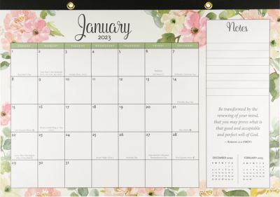 Cover for Peter Pauper Press Inc. · 2023 Faith Desk Planner and Wall Calendar (11'' X 17'') (Calendar) (2022)