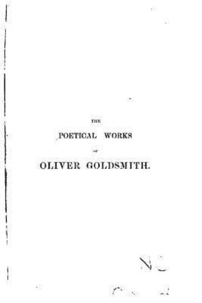 Cover for Oliver Goldsmith · The Poetical Works of Oliver Goldsmith (Paperback Book) (2015)