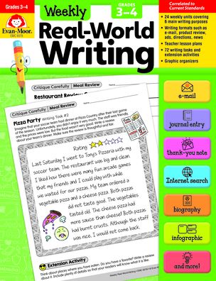 Cover for Evan-Moor Educational Publishers · Weekly Real-World Writing, Grades 3-4 (Taschenbuch) (2022)