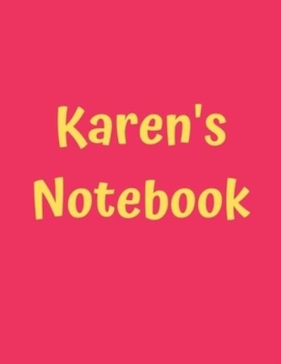 Cover for 99 Notes · Karen's Notebook (Pocketbok) (2019)