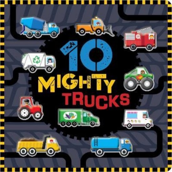 Cover for Rosie Greening · 10 Mighty Trucks (Innbunden bok) (2022)