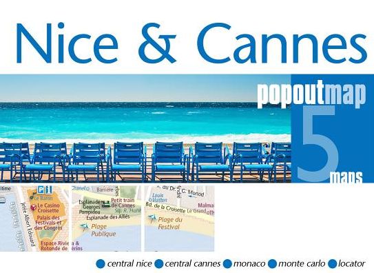 Cover for Popout Map · Nice &amp; Cannes PopOut Map - PopOut Maps (Map) (2018)