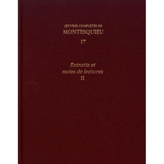 Cover for Montesquieu · OEuvres Completes (N/A) (2018)