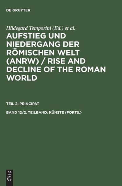 Cover for Hildegard Temporini · Kunste (Forts.) (Hardcover Book) (1981)