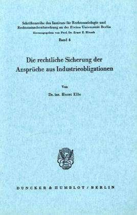Cover for Elle · Die rechtliche Sicherung der Anspr (Book) (1966)