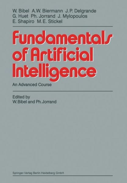 Cover for Wolfgang Bibel · Fundamentals of Artificial Intelligence: an Advanced Course - Springer Study Edition (Paperback Book) (1987)