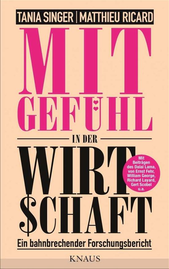 Cover for Singer · Mitgefühl in der Wirtschaft (Book)