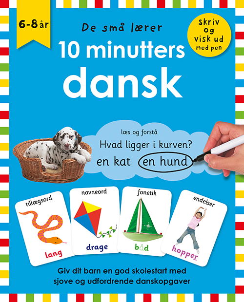 Cover for De små lærer: De små lærer - Skriv og visk ud - 10 minutters dansk (Spiral Book) [1st edition] (2020)