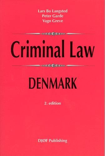 Cover for Mfl Langsted L · Criminal Law Denmark (Sewn Spine Book) [2. Painos] (2004)