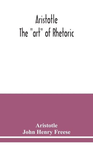 Cover for Aristotle · Aristotle; The &quot;art&quot; of rhetoric (Paperback Bog) (2020)