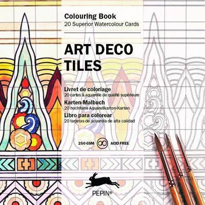 Cover for Pepin Van Roojen · Art Deco Tiles: Colouring Card Book (Pocketbok) (2016)