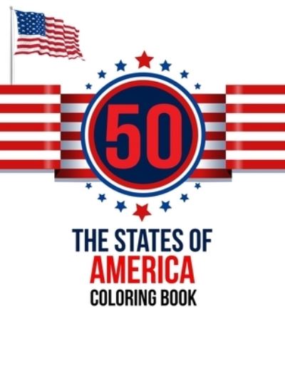 Cover for Atkins White Publication · 50 The States of America Coloring Book (Pocketbok) (2020)