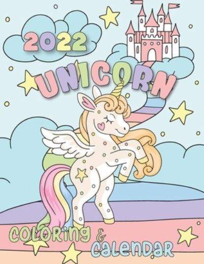 Cover for Dudex Losenso · Unicorn Coloring Calendar 2022 (Paperback Book) (2021)