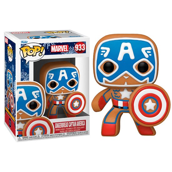 Holiday - Gingerbread Captain America (Vinyl Figure 933) - Marvel: Funko Pop! - Produtos - FUNKO UK LTD - 0889698506571 - 22 de dezembro de 2021