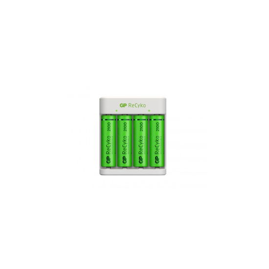 Cover for Gp · Gp - Recyko Battery Charger E411 Usb - Incl. 4 X Aa 2100 Mah Batteries (N/A)