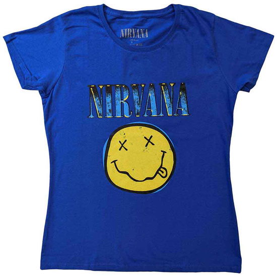 Nirvana Unisex T-Shirt: Xerox Happy Face - Nirvana - Merchandise -  - 5056561078571 - 