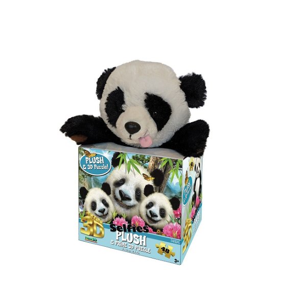 Cover for Robetoy · Puzzle 3d W. Plush Panda (48 Pcs) (28857) (Legetøj)