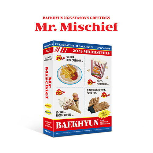 Season's Greetings 2025 - Mr. Mischief - BAEKHYUN - Merchandise - INB 100 - 8800267459571 - December 22, 2024