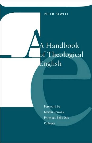 Cover for Spck · Handbook Of Theological English (Pocketbok) (1998)