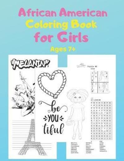 Cover for T2 Activity Book Publication Co · African American Coloring Book for Girls (Pocketbok) (2019)