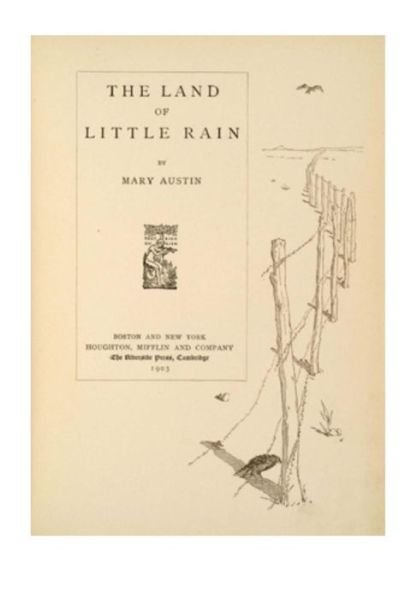 Cover for Mary Austin · The Land of Little Rain (Pocketbok) (2016)