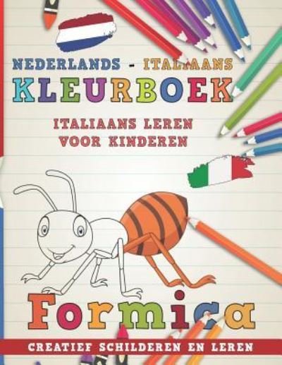 Cover for Nerdmedianl · Kleurboek Nederlands - Italiaans I Italiaans Leren Voor Kinderen I Creatief Schilderen en Leren (Buch) (2018)